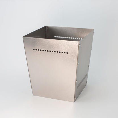 Delilulu 6-Inch Square Metal Plant Pot – Stylish Indoor & Outdoor Planter with Drainage Holes, 304 Stainless Steel (M Size)-Gift mat.