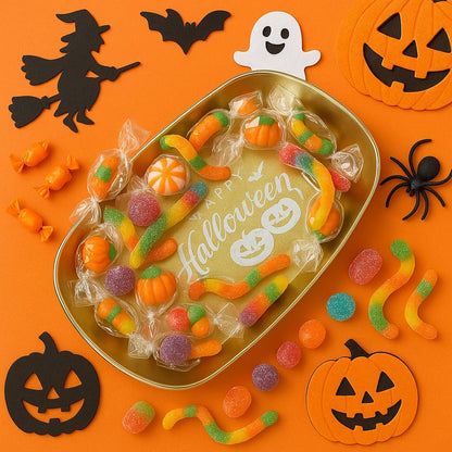 FREECOZYER 3pcs Halloween Candy Dish, Serving Tray, Halloween Platter Pumpkin Candy Bowl Table Decorations for Party Trick or Treat Decor (Pumpkin 3 Pack)