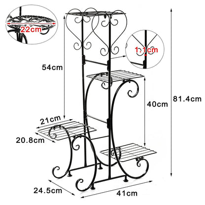 iumLeap Flower Stand Tricycle Plant Stand Flower Pot Cart Bicycle Holder Rack for Home Garden Patio Plant Stand