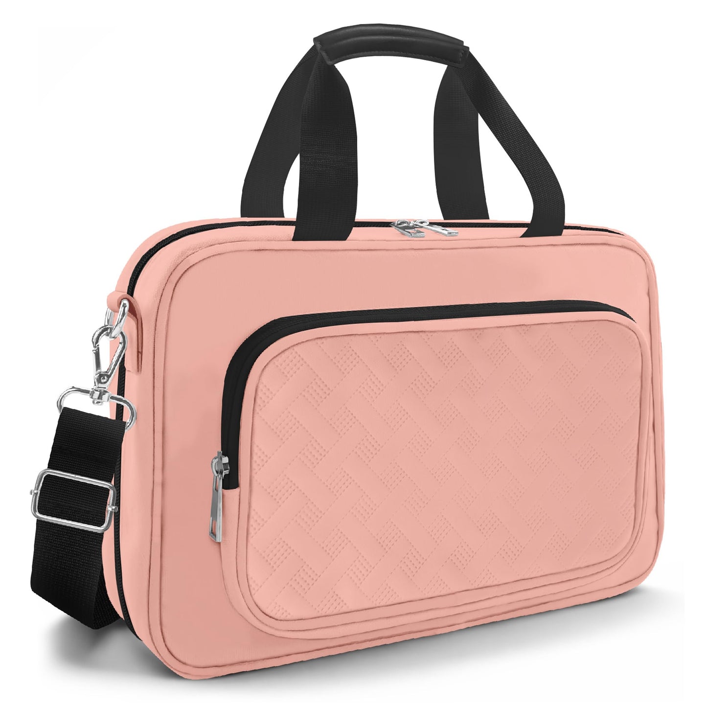 LAOTANGJIA Bible Cover,Pink Large Bible Bag for Women, Study Supplies Journaling Kit Book Carrying Case with Bible Highlighters Shoulder Strap Christian Gifts