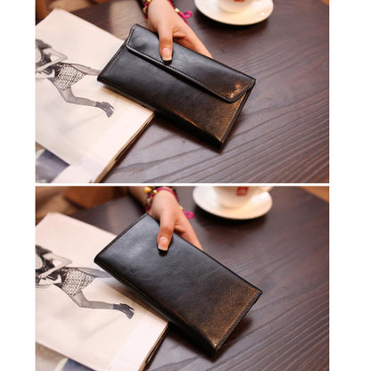 MUZZIOU Retro Leather Envelope Women's Phone Card Holder Wallet, Thin Large Capacity Multifunctiona Leather Wallet, Clutch Wallet for Mother's Day Thanksgiving Fashion Gift