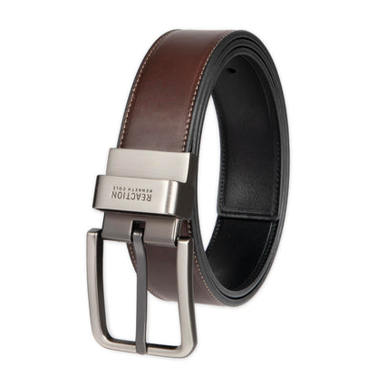 Kenneth Cole REACTION Oil Tanned Leather Reversible Men's Belt,Brown/Black,36