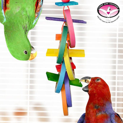 Super Bird Creations SB50030 Braided Polly Rope - Ideal for Making Bird Toys & Crafting - Hollow and Polly Rope, Polyethylene Rope - 1/8" Diameter & 500 Meters Long - Ideal for Parrots -Vibrant Purple