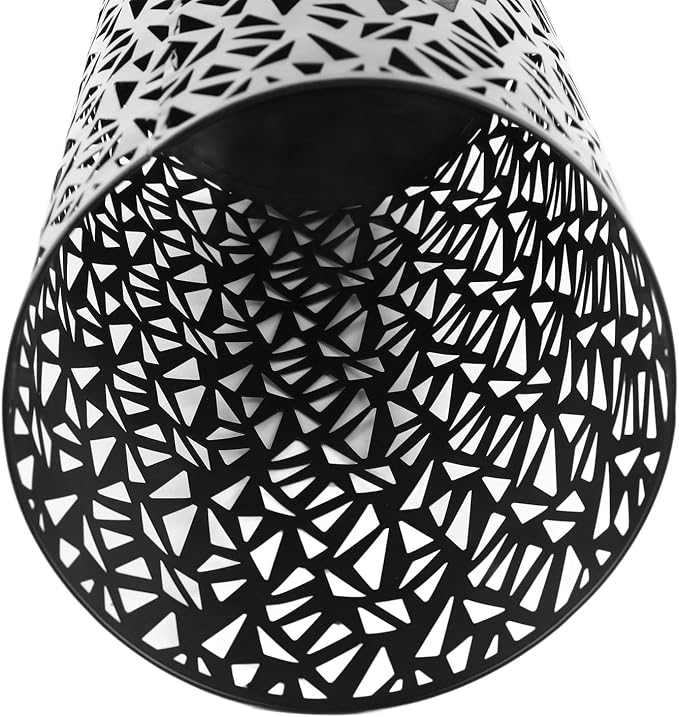 Umbrella Stand Rack for Entryway Metal Hollowed Freestanding Round Umbrella Holder Organizer Bin for Home Hotel Office Decor (Medium)