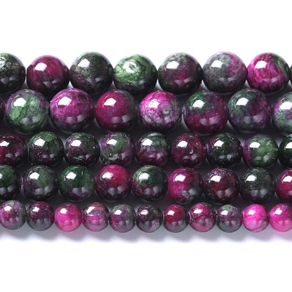 6MM 60PCS Multi Jade Stone Beads Spacer Loose Beads for Jewelry Making DIY Bracelet Necklace