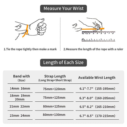 TStrap Leather Watch Band Men - Brown Quick Release Watch Strap for Women Replacement - Soft Smart Watch Bracelet with Clasp Buckle for ladies - 14mm 16mm 18mm 19mm 20mm 21mm 22mm 23mm 24mm