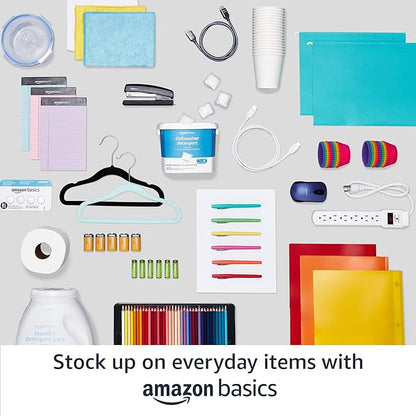 Amazon Basics Expandable Metal Hanging Closet Organizer System with Storage Shelves, Adjustable, Easy to Assemble, 57-80"L x 14"W x 72"H, Black