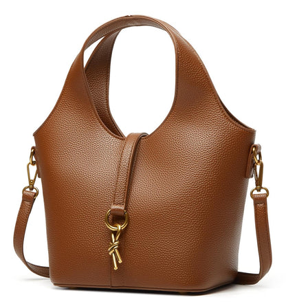 Women Bucket Bag PU Leather Hobo Bag Fashion Shoulder Crossbody Vintage Tote Small Handabg Purse