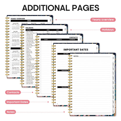 Planner 2026-2027, Academic Year Weekly and Monthly Calender Planner, from Jul 2026 - Jun 2027, Spiral Bound School Planning Book, Perfect for Teacher, Student, Women & Men, A4 (8.5" x 11"), Midnight Jungle