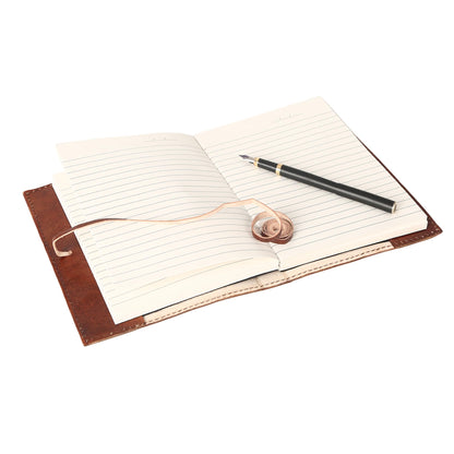 Leather Journal in Brown 7x5 Refillable Lined Paper Tree of Life Handmade writing Notebook Diary Leather Bound Daily Notepad for women and men Writing pad for Artist Sketch