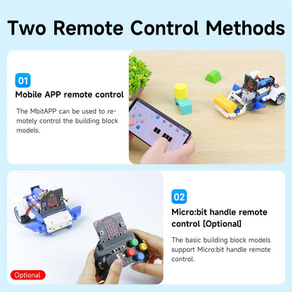 Yahboom Micro:bit Building Block Robot Kit 16 in 1 STEM Projects Advanced with Sensor Module DIY Toys for Kids 10+ Gifts for Christmas (Advanced Kit)