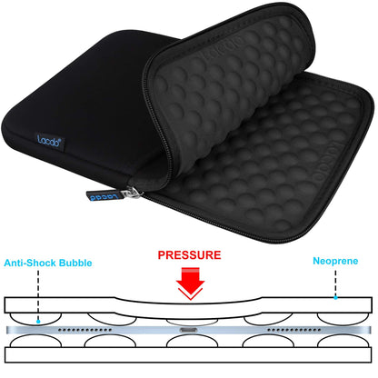 Lacdo Tablet Sleeve Case for 11 inch iPad A16 / 11 inch iPad Air M4 M3 M2 / 11" iPad Pro M5 M4 / 10.9" iPad /10.2" iPad /10.9" ipad Air / 11 Inch Samsung Galaxy Tab A9+ Bag, Fit Magic Keyboard, Black