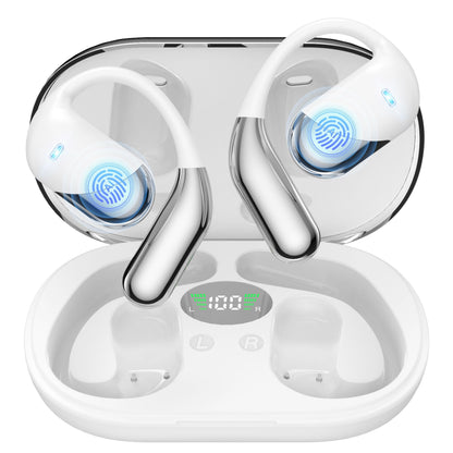 Paekole AI Translation Earbuds Real Time - Audifonos Traductores Inglés Español, 3-in-1 Translator Device, Supports 198 Languages & Accents, Open Ear Earbuds with Charging Case,Vanilla White