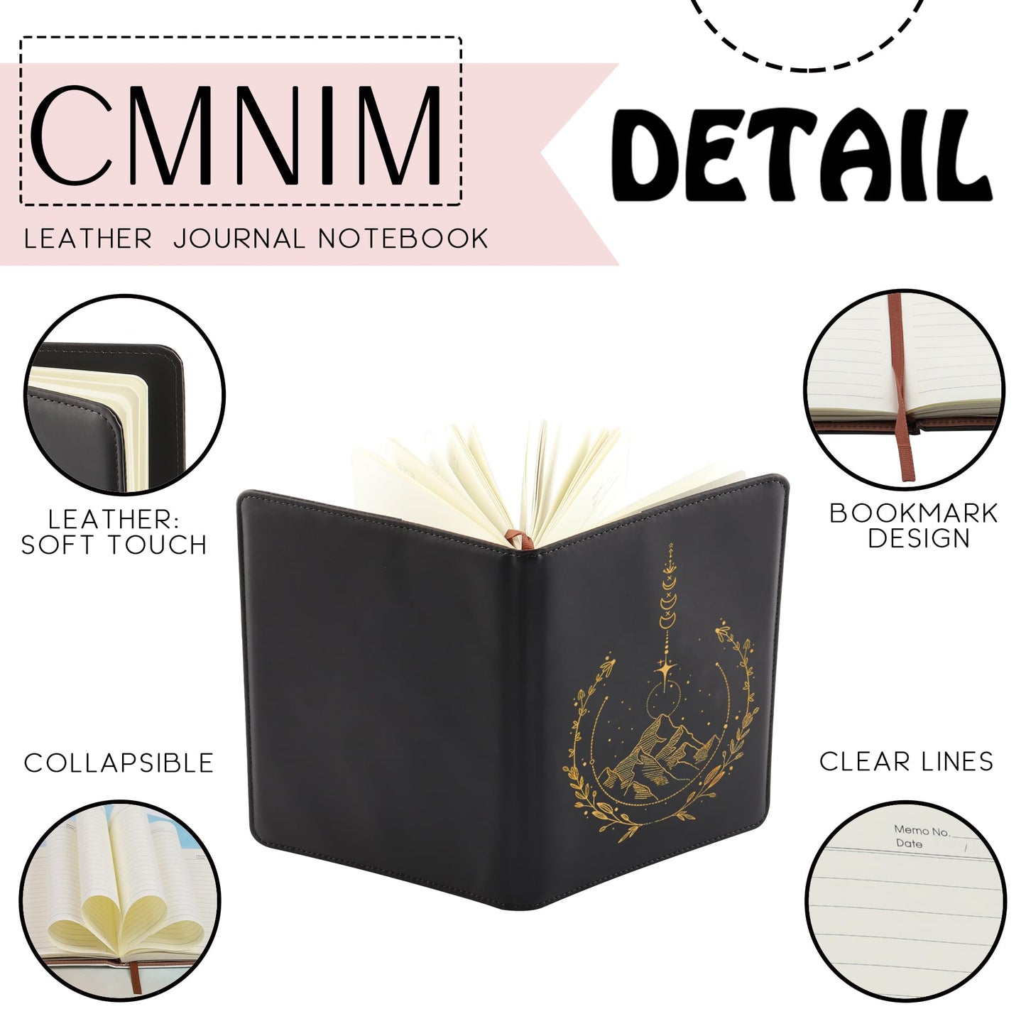 CMNIM Fantasy Novel Merchandise Gifts Lover Journal Notebook City of N Book Gift for Fantas-y Lovers