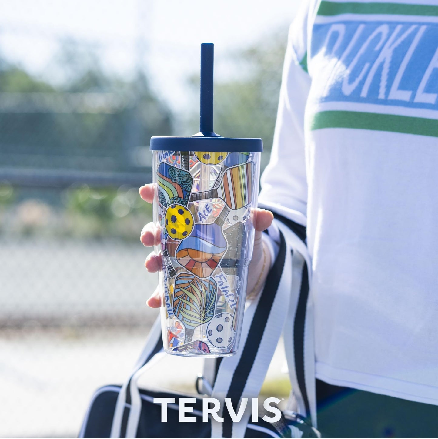 Tervis Halloween Beware Made in USA Double Walled Insulated Tumbler Travel Cup Keeps Drinks Cold & Hot, 24oz with Straw Lid, Classic