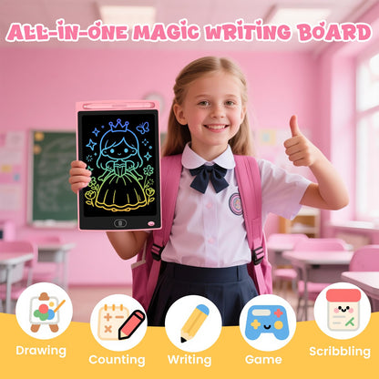 Glochin 20 Pack LCD Writing Tablet for Kids, Erasable and Reusable Toddler Doodle Board in 8.5 inch, Ideal Educational Drawing Pad for Learning Toy for Ages 3-8 Gifts for Girls Boys