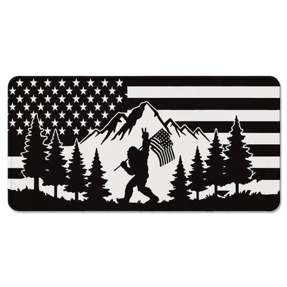 DOFQZ Bigfoot Sasquatch Camping Large Mouse Pad 31.5x15.7 Inch,M005