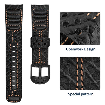 Wristitani Leather Watch Band for Men, 20mm 22mm Top Genuine Leather Watch Strap - Quick Release Watch Band Vintage Wristband Suitable for Classic Quartz Mechanical Smartwatches