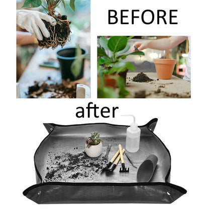 bociloy 15Pcs Succulent Tools Kit with Organizer Bag Plant Repotting Mat Mini Garden Transplanting Tools for Indoor Outdoor Miniature Plant Care