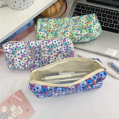 OZAOZ Cute Pencil Case Aesthetic Student Pencil Pouch Coin Pen Pouch Cosmetic Bag Office Stationery Organizer For Kids Teen School (W)