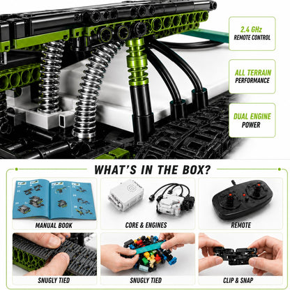 Kididdo Remote Control Cars Robot Building Kit Educational Toys for Age 8-13 Fun STEM Toys for Kids 3-in-1 RC Car Kit to Build Cool Building Blocks Set Birthday Gift for 8 9 10+ Year Old Boys