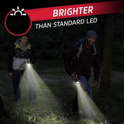9 Pack Heavy Duty 2-Cell D Battery LED Big Flashlights Bulk, High Lumens, Single Mode, Aluminum, Rugged Metal Flashlight for Outdoors Camping Hinking Emergency