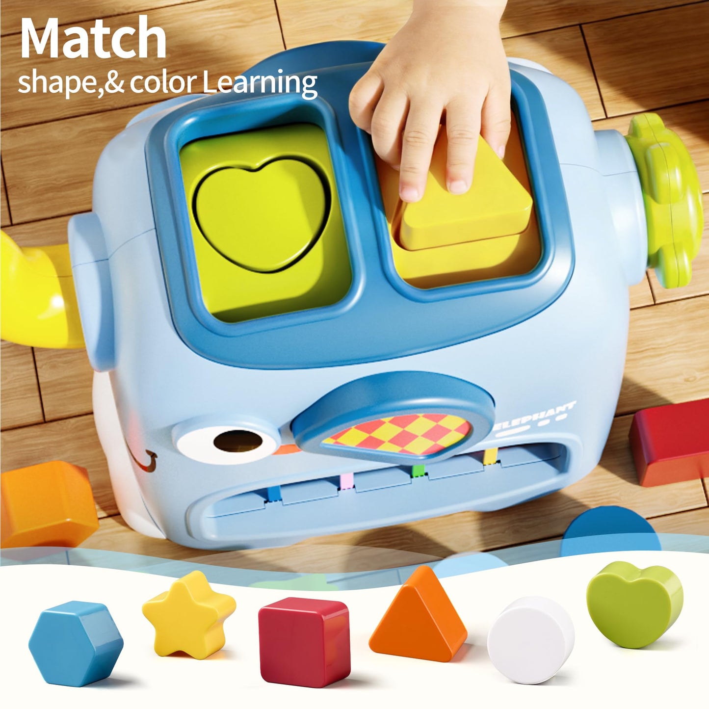 Interactive Shape Sorter Toy,Educational Activity Toy for Toddlers, Fine Motor Skill Development & Cognitive Learning, Durable Plastic Safe Material, Christmas and New Year Gifts for Boys and Girls.
