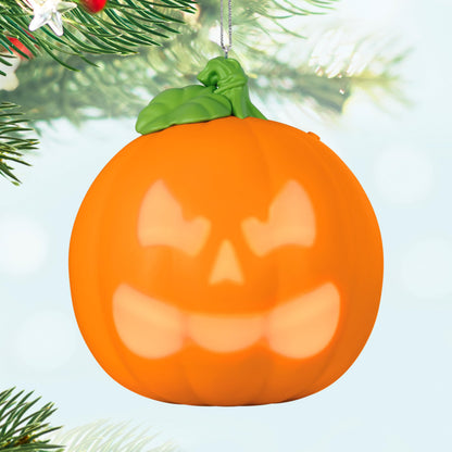 Hallmark Keepsake Halloween Ornament, Spirited Pumpkin With Light and Sound, Halloween Gifts