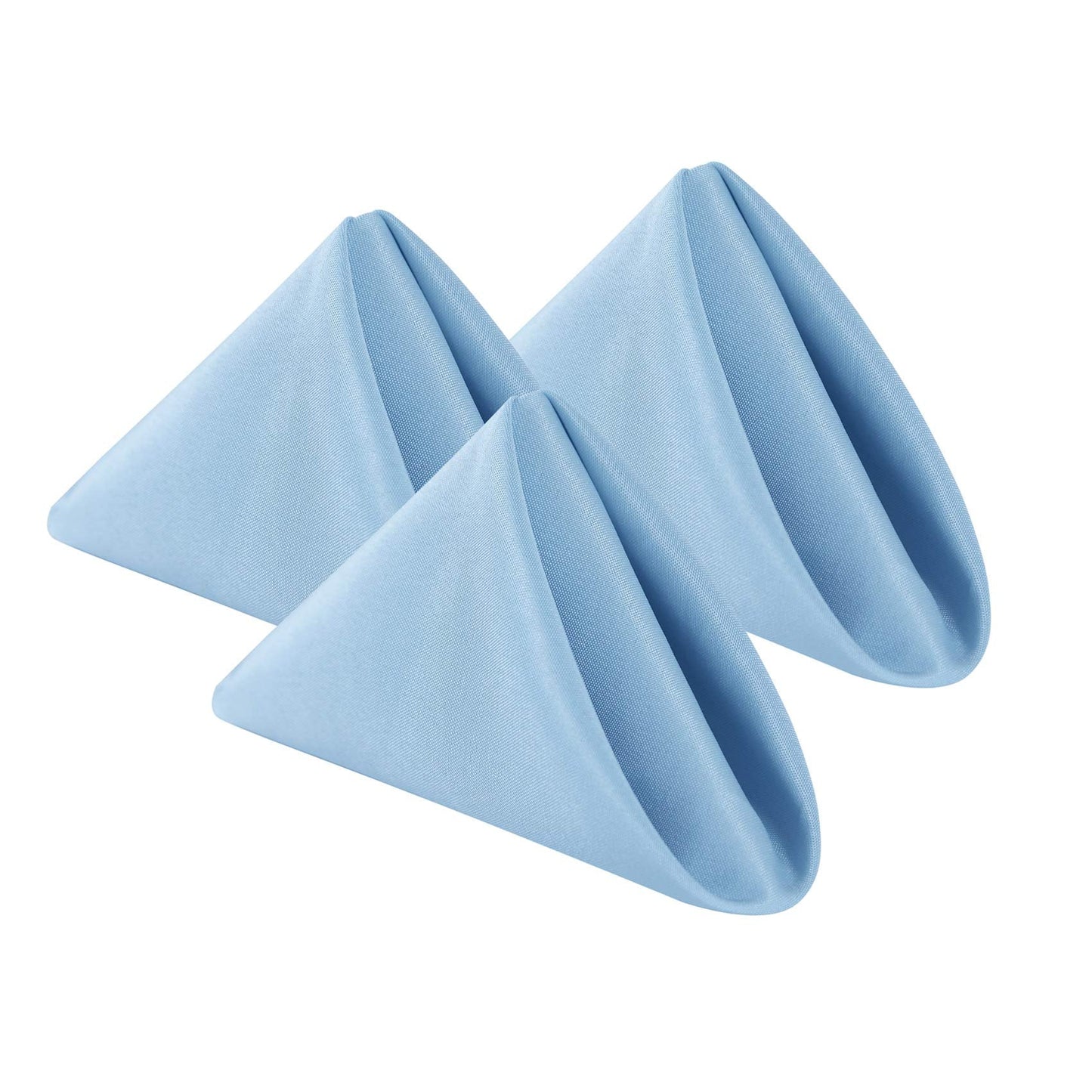 Cloth Napkins 20x20 inch Washable Polyester Dinner Napkins Soft Table Napkins for Wedding Party Dining Banquet(Blue Mist,25PCS)