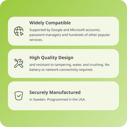 Yubico - YubiKey 5 NFC - Multi-Factor authentication (MFA) Security Key and passkey, Connect via USB-A or NFC, FIDO Certified - Protect Your Online Accounts