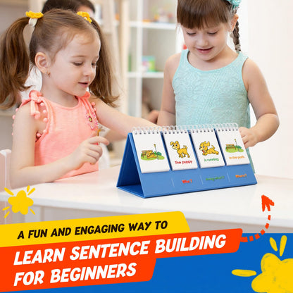 Aizweb Sentence Building for Kids,Speech Therapy Learn to Read for Preschool Kindergarten 1st 2nd Grade Classroom Must Haves,Phonics Reading Learning Games,Special Education for Homeschool Supplies