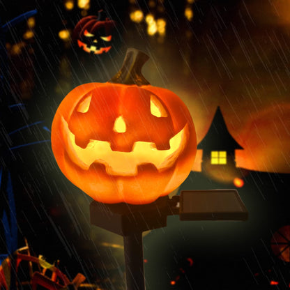 QH & Garden Pumpkin Solar Light - LED Waterproof Pumpkin Light for Garden, Balcony, Yard, Lawn, Pathway, Walkway - Garden Solar Powered Outdoor Decor,Stunning Halloween Decorations