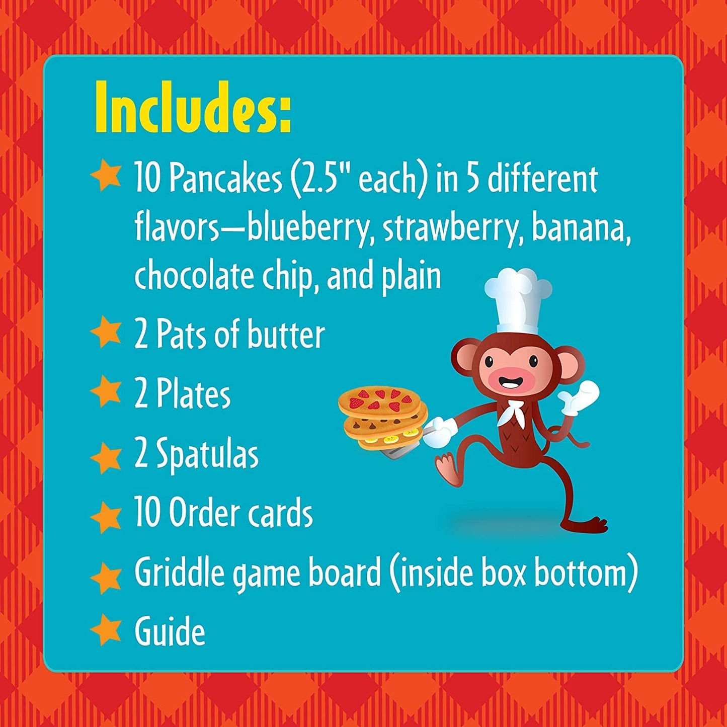 Educational Insights Pancake Pile-Up - Relay Race Games for Kids, Gross Motor Preschool Games for 4 Year Olds, Birthday Party Activities, Matching and Patterning Toddler Game