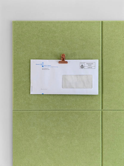 DECORITA Felt Wall Tiles | Large Cork Board Alternative | Aesthetic Felt Bulletin Board for Office, Home & Classroom | Large Cork Boards for Walls Pinboard (12-Pack) | Spring Green