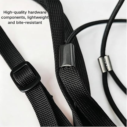 Adjustable Bird Harness and Leash for Parrots Outdoor Flight Training Anti-Bite Light Weight Easy-to-Wear Bird Vest with 59 Inch Elastic Leash for Quaker Conure African Grey Macaw Cockatoo (XXS)
