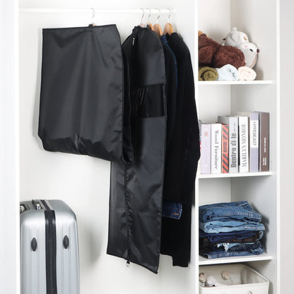 Univivi Garment Bag Suit Bag for Storage and Travel 43 inch, Washable Suit Cover for T-Shirt, Jacket, Suits, Coats, Set of 5, Oxford Fabrics