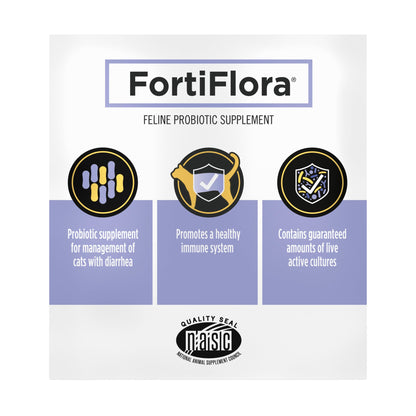 Pro Plan Veterinary Diets FortiFlora Daily Probiotic Powder Supplement for Cats with Digestive Support and Immune System for Occasional Diarrhea