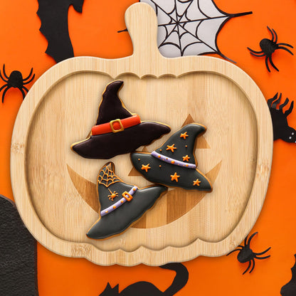 Whaline 2Pcs Halloween Charcuterie Board Pumpkin Ghost Serving Trays Bamboo Cheese Platter Tray Appetizer Boards Party Serving Platters for Home Party Dinnerware Supplies