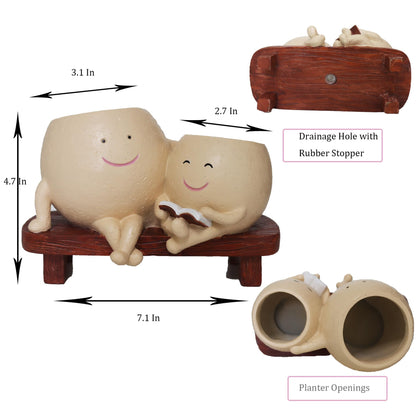 Dolkgy Face Pots for Plants, Cute Head Planter Flower Pots for Indoor Outdoor Plants, Modern Lady Head Vase Girl Face Planter, Unique Plant Pots, Macetas