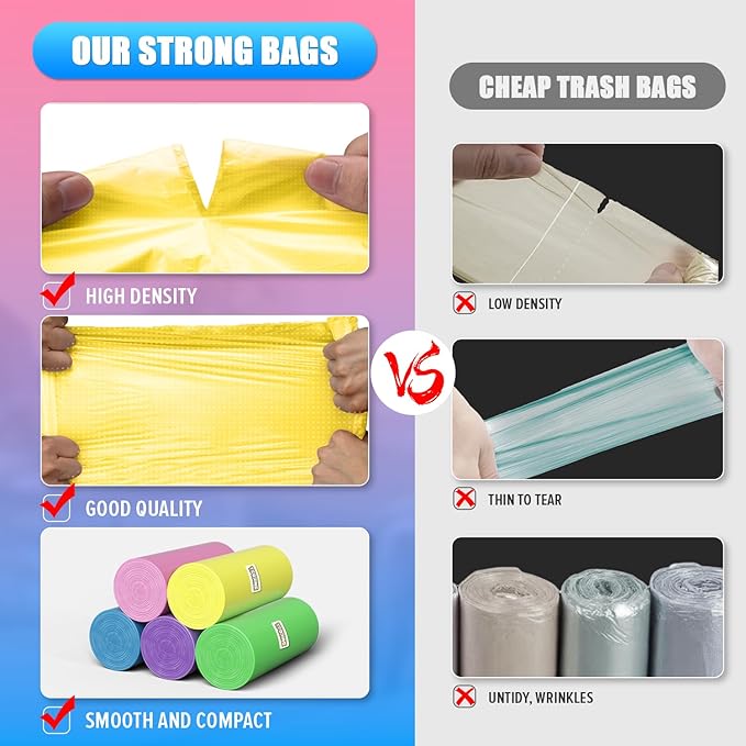 5 Gallon Trash Bags Extra Thick