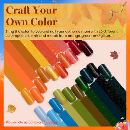 beetles Gel Polish Set - 23Pcs Macaroon Color Gel Nail Kit with Glossy Matte Top Coat Base Coat Yellow Pink White Purple Blue Glitter Bright Uv Nails Paradise Pastel Gel Halloween Gifts for Women