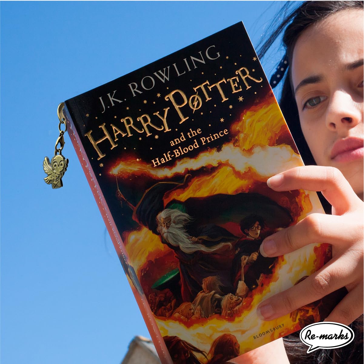 Re-marks Harry Potter Metal Bookmark (3 Charms) for All Ages