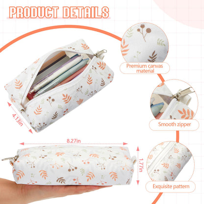 Jutom 39 Pcs Aesthetic Book Annotation Kit Highlighter with Case Bag Gel Pen Transparent Sticky Note Taking Book Supplies (Beige, Floral Style)