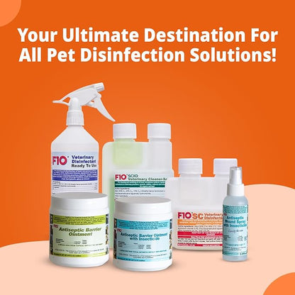 F10 SC Concentrated Veterinary Disinfectant for Kennels, Litter Box, Cage, Terrariums, Habitats, Vet Practices - 100 ml (3.4oz)
