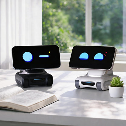 LOOI Robot-Starlight White-AI Desktop Companion,ChatGPT&Gemini Voice Interaction,Visual Understanding,Personality&Memory,10W Wireless Charging,Tech&Gadget Gift,Electronic pets,Toy,Geek,Desktop Setup