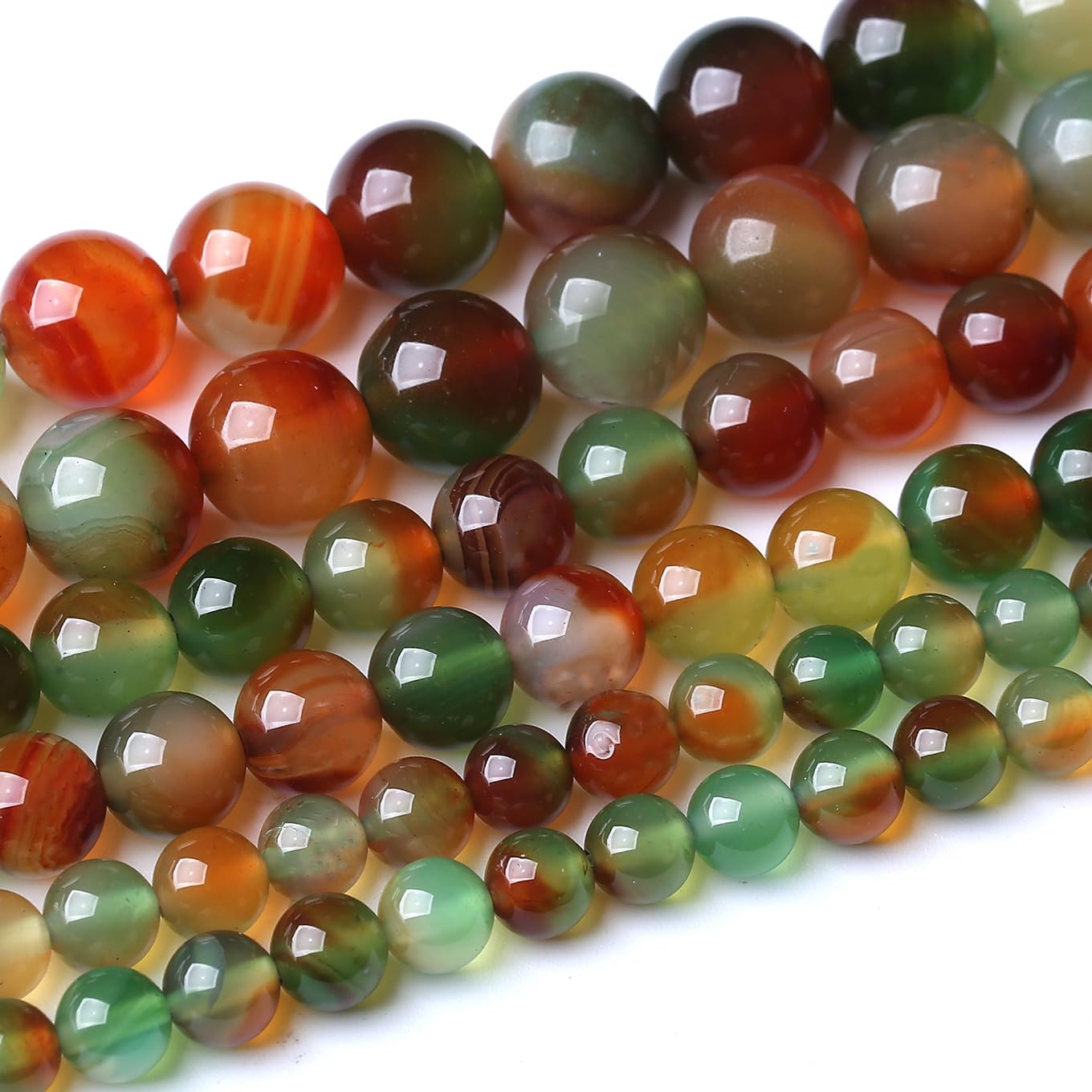 36PCS 10MM Natural Peacock Agate Stone Beads Energy Healing Beads for DIY Jewelry Bracelet Necklace Making for Jewelry Making15Inch