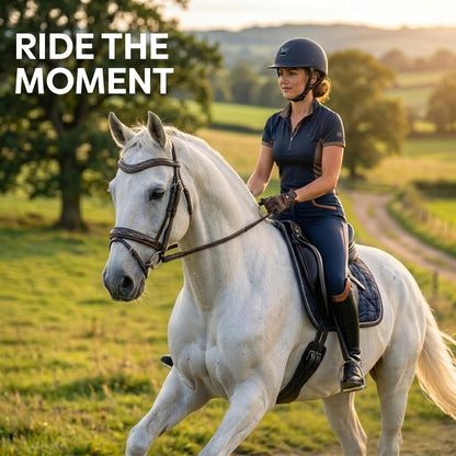 Equine Care English Horse Bridle with Reins – Fancy-Stitched, Padded Comfort Crown & Noseband, Vegetable-Tanned Leather, Stainless Steel Fittings, Full Size Hunter Jumper Tack