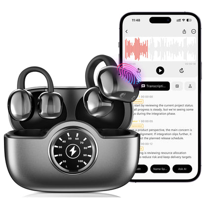DOSUKE AI Translation Earbuds, 6 Modes Real-Time Bidirectional 40+ Languages, 6H Battery 24H Playtime, Audifonos Traductores Inglés Español, AI Meeting Assistant, Bluetooth 6.0 Open-Ear