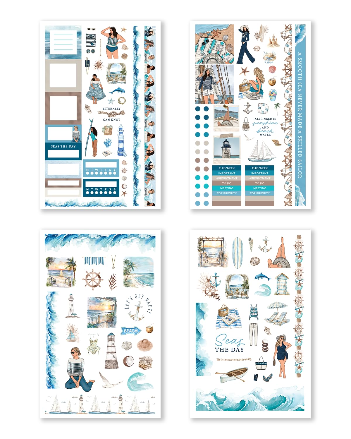Hobonichi Compatible Seasonal Planner Sticker Book for A5 Planners & Journals – 24 Pages of Premium Hand-Drawn Seasonal & Holiday Stickers for Planning, Journaling & Scrapbooking