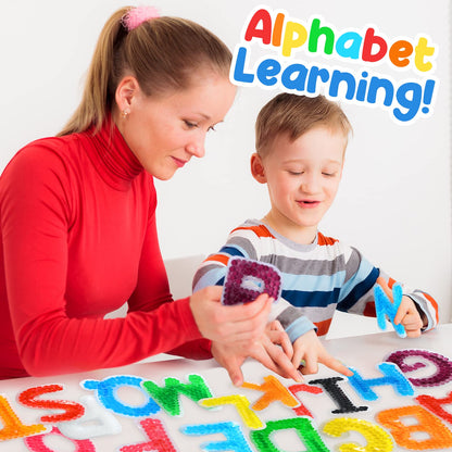 LESONG Autism Sensory Fidget Toys: Alphabet Letters ABC Learning Educational Montessori Toys,Quiet Fidgets Sensory Toys for Classroom Calm Down Corner Autistic Relief